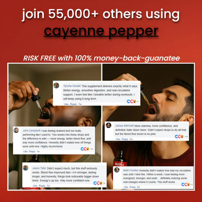 Extreme Cayenne Pepper Drops for Growth & Stamina